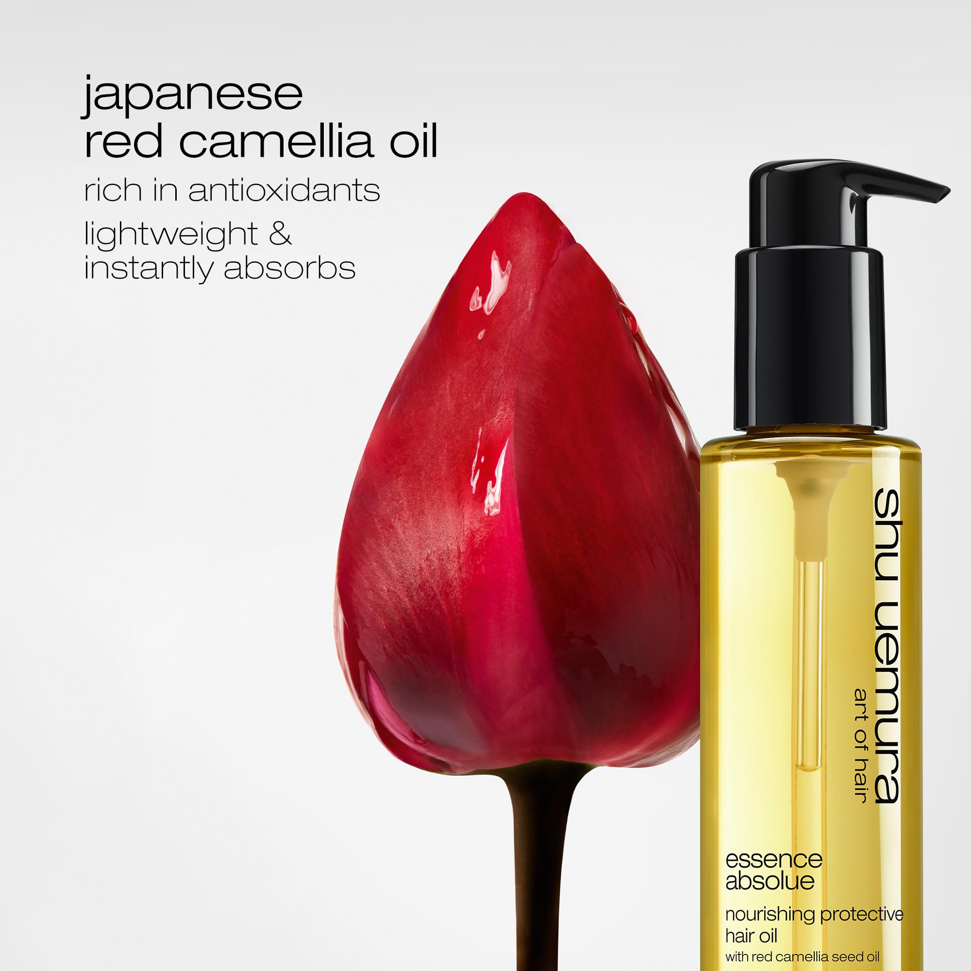 shu uemura Essence Absolue frizz control in humid conditions
