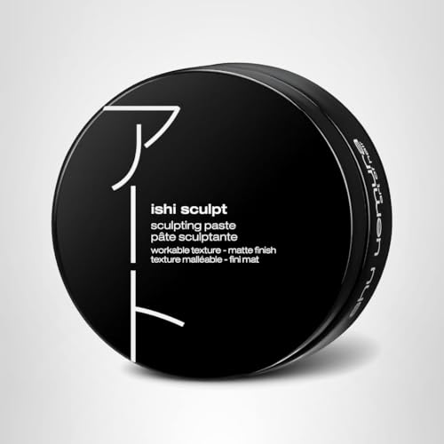 shu uemura art of hair ishi sculpt texturizing paste apply to dry hair for lasting hold