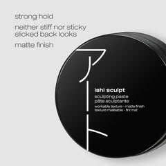 shu uemura art of hair ishi sculpt texturizing paste on damp hair for textured style