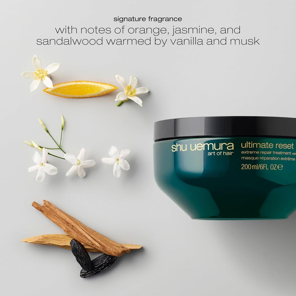 shu uemura pro-tip massage into mid-lengths for deeper absorption