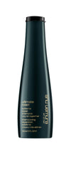 shu uemura art of hair Ultimate Reset bottle pour showing gentle cleansing for damaged hair