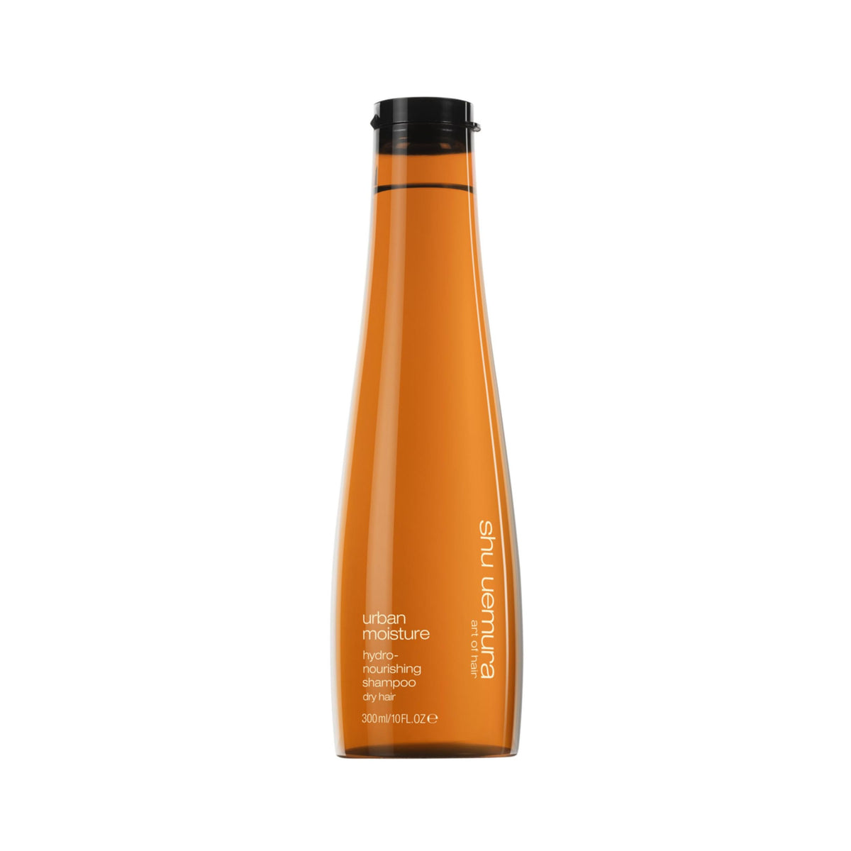 shu uemura art of hair Urban Moisture Shampoo bottle showing deep hydration for dry hair