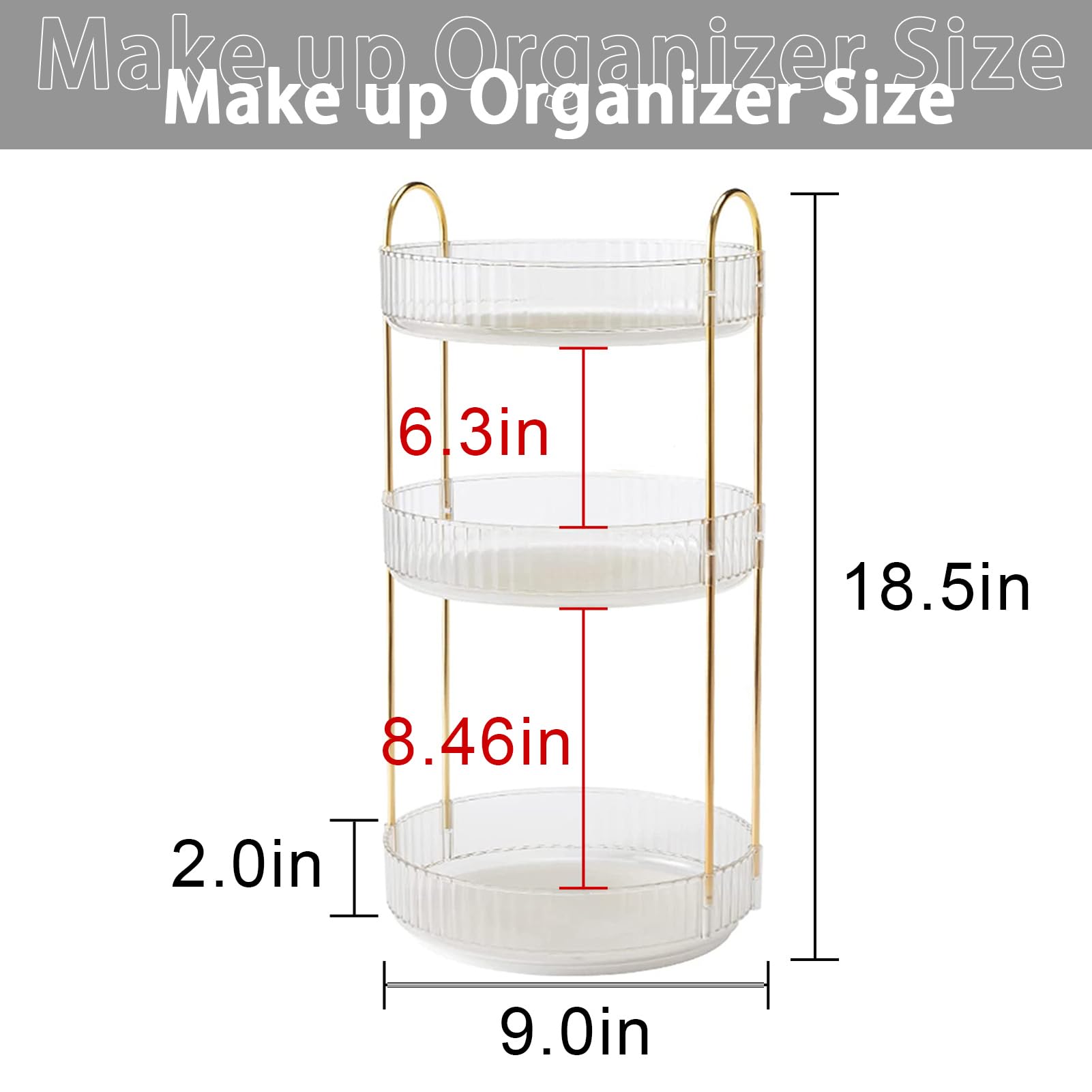 Shuang Qing large-capacity skincare and perfume storage keeps countertops tidy.
