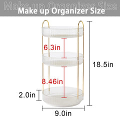 Shuang Qing large-capacity skincare and perfume storage keeps countertops tidy.