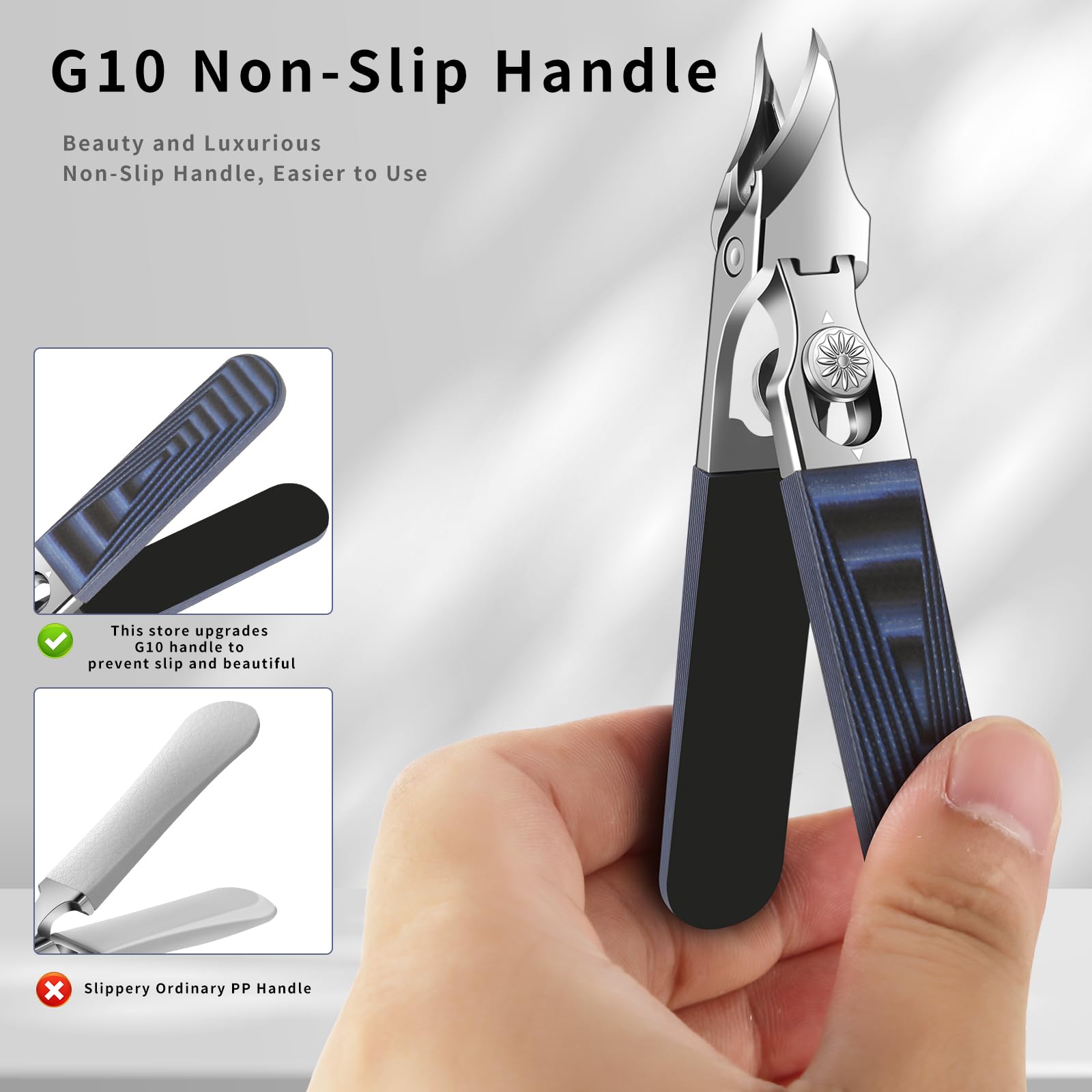 ShuangZ.X high-strength blades for clean cuts on thick nails.