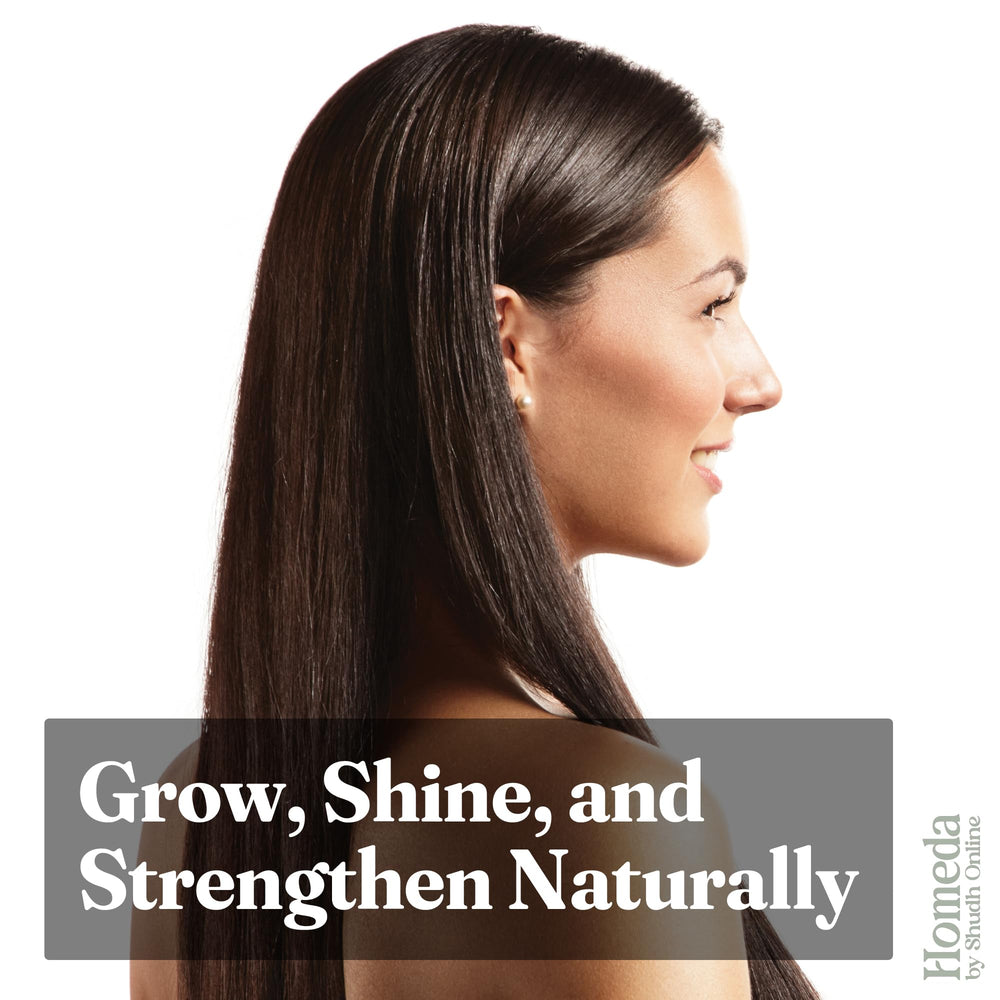 Aplicación suave de polvo de amla para cabello con Shudh Online.