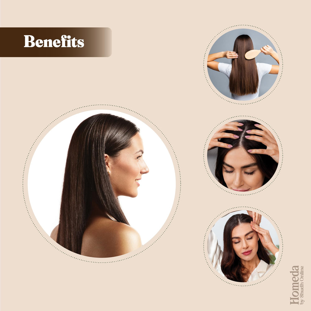 Shudh Online polvo shikakai y reetha, limpia cuero cabelludo y cabello