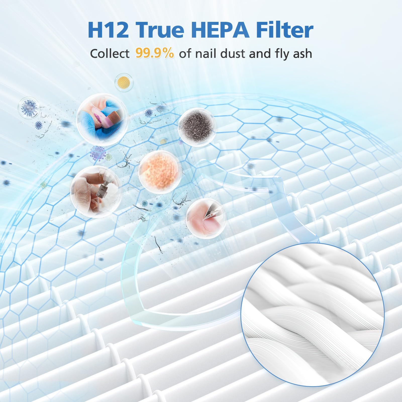 Filtros reutilizables ShufudeJa para uñas, ahorro y menor desperdicio.