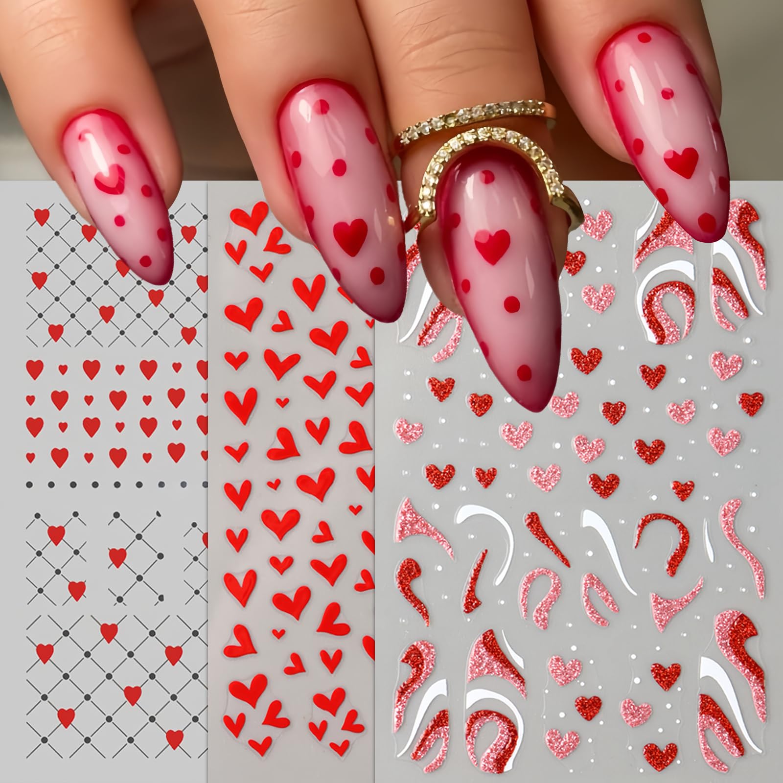 SHUXILIN caja contenido patrones uñas, ideas para diseños variados.