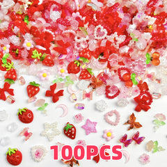 SHUXILIN camelia rosa con brillo para uñas duraderas.