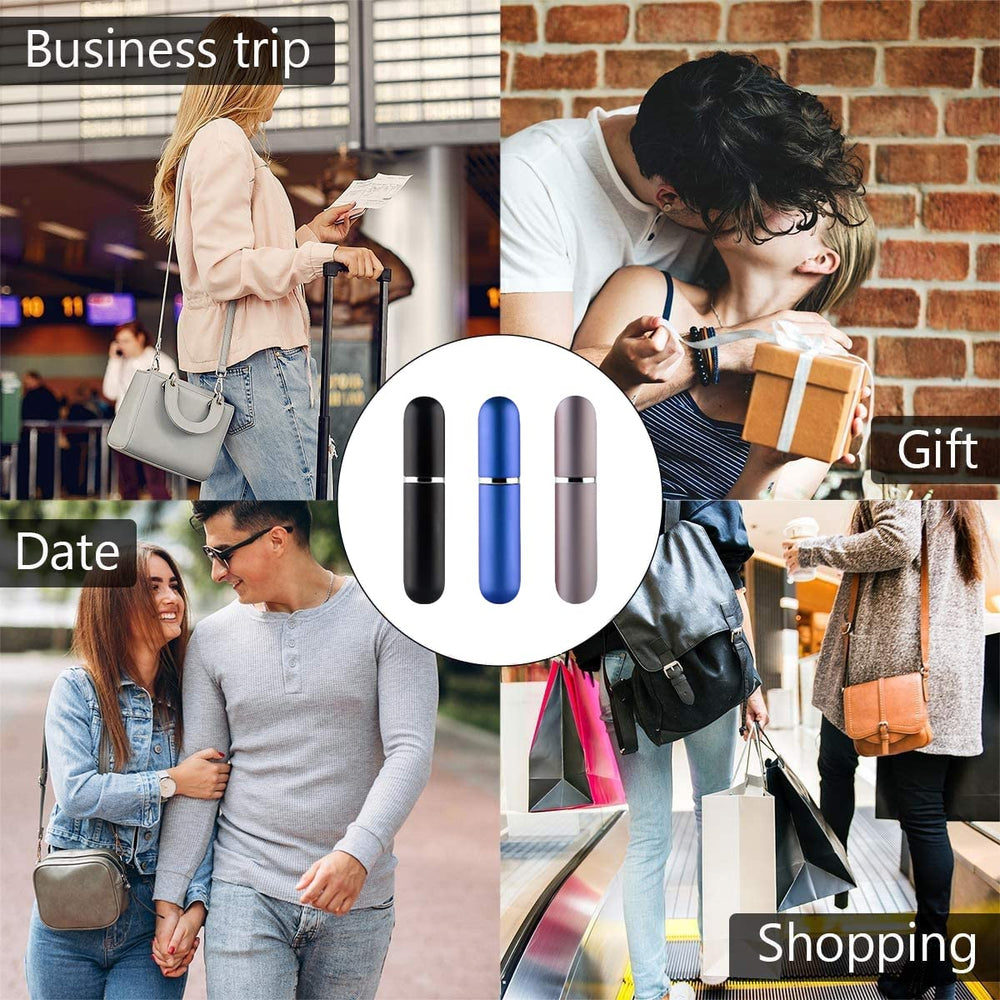 SHxxyljh travel-friendly 4-piece kit for fragrance samples and on-the-go use.
