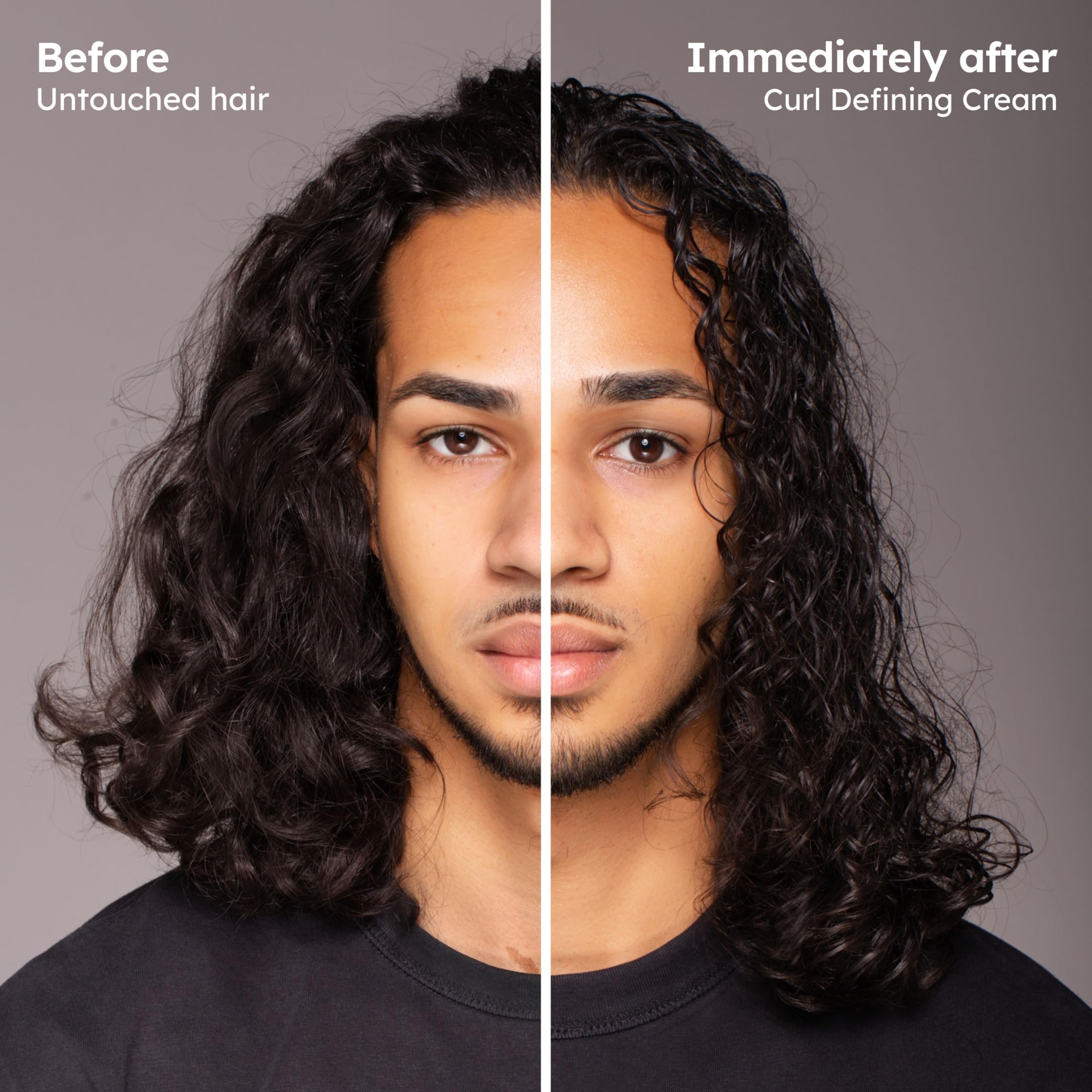 Rizos bien definidos tras usar SHYNE Curl Cream