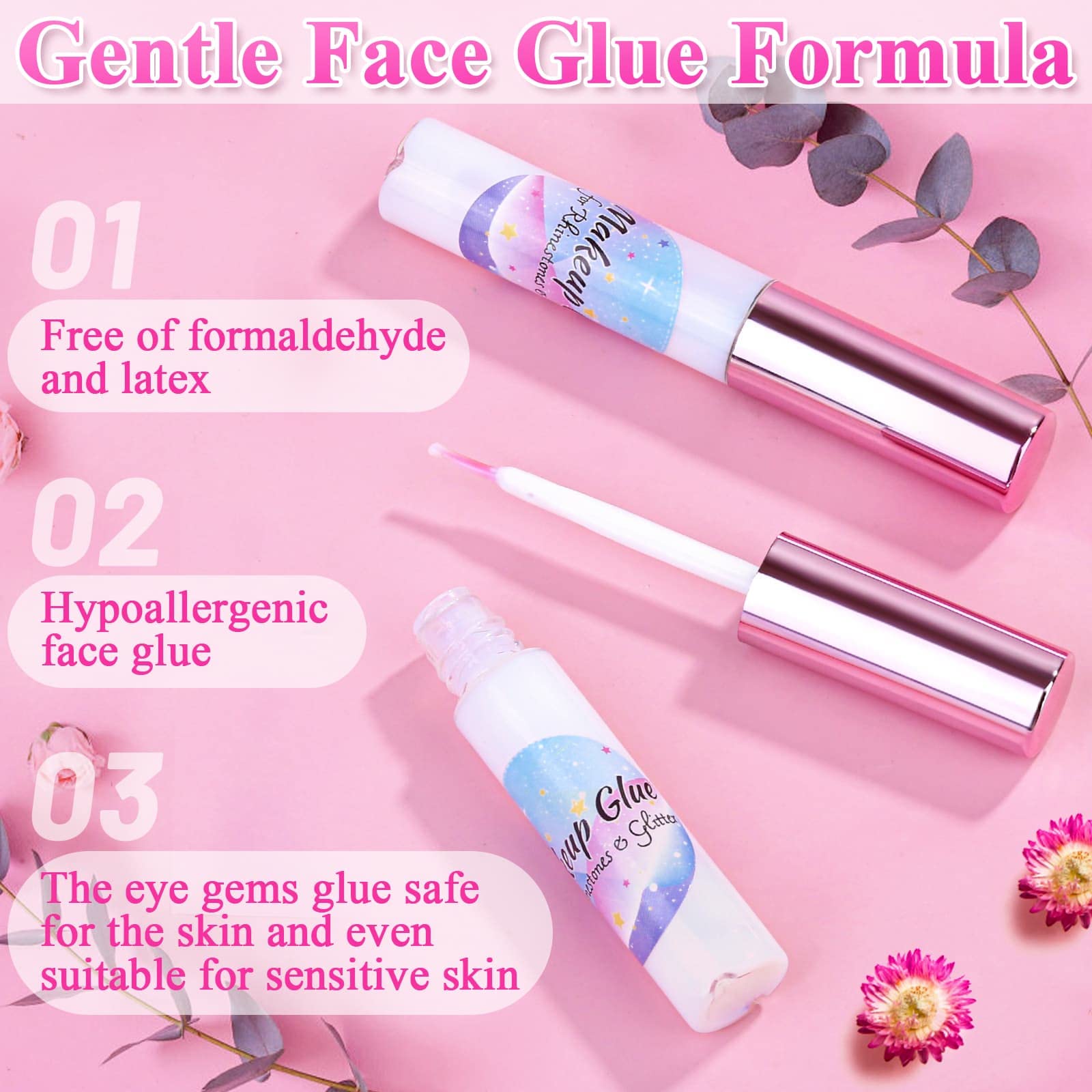 Shynek dry-clear finish with precision brush keeps tiny gems in place