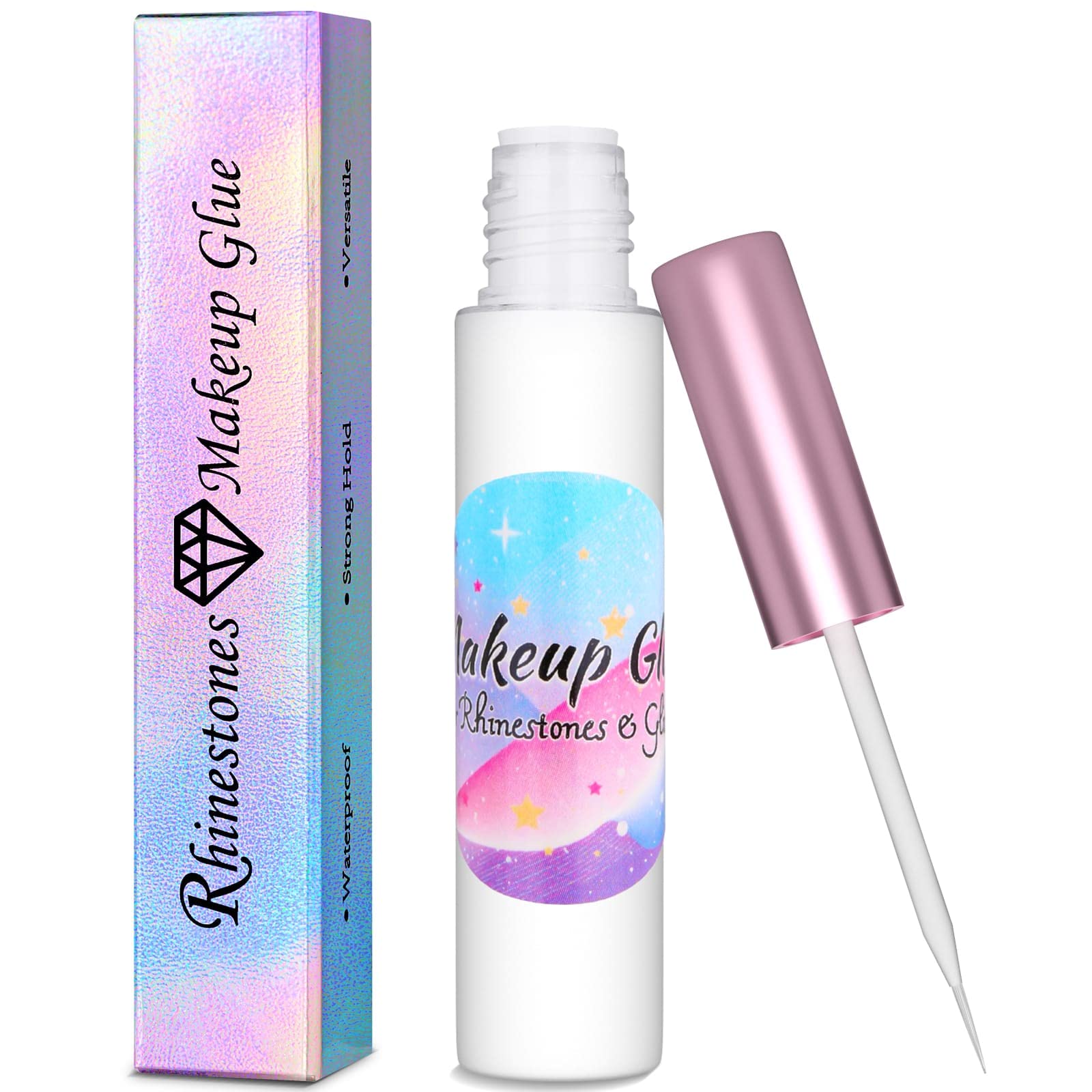 Shynek face glue for rhinestones provides long-lasting sparkle on skin