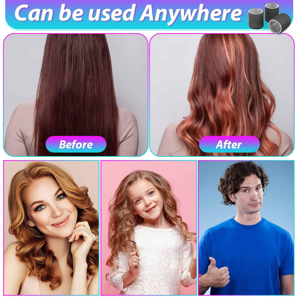 Shynek secure-clip system keeps curls in place during drying.