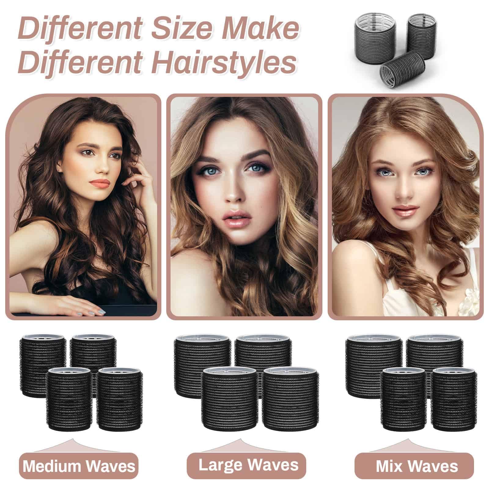 Shynek large roller (4.4 cm) adds lift and bounce to curls.