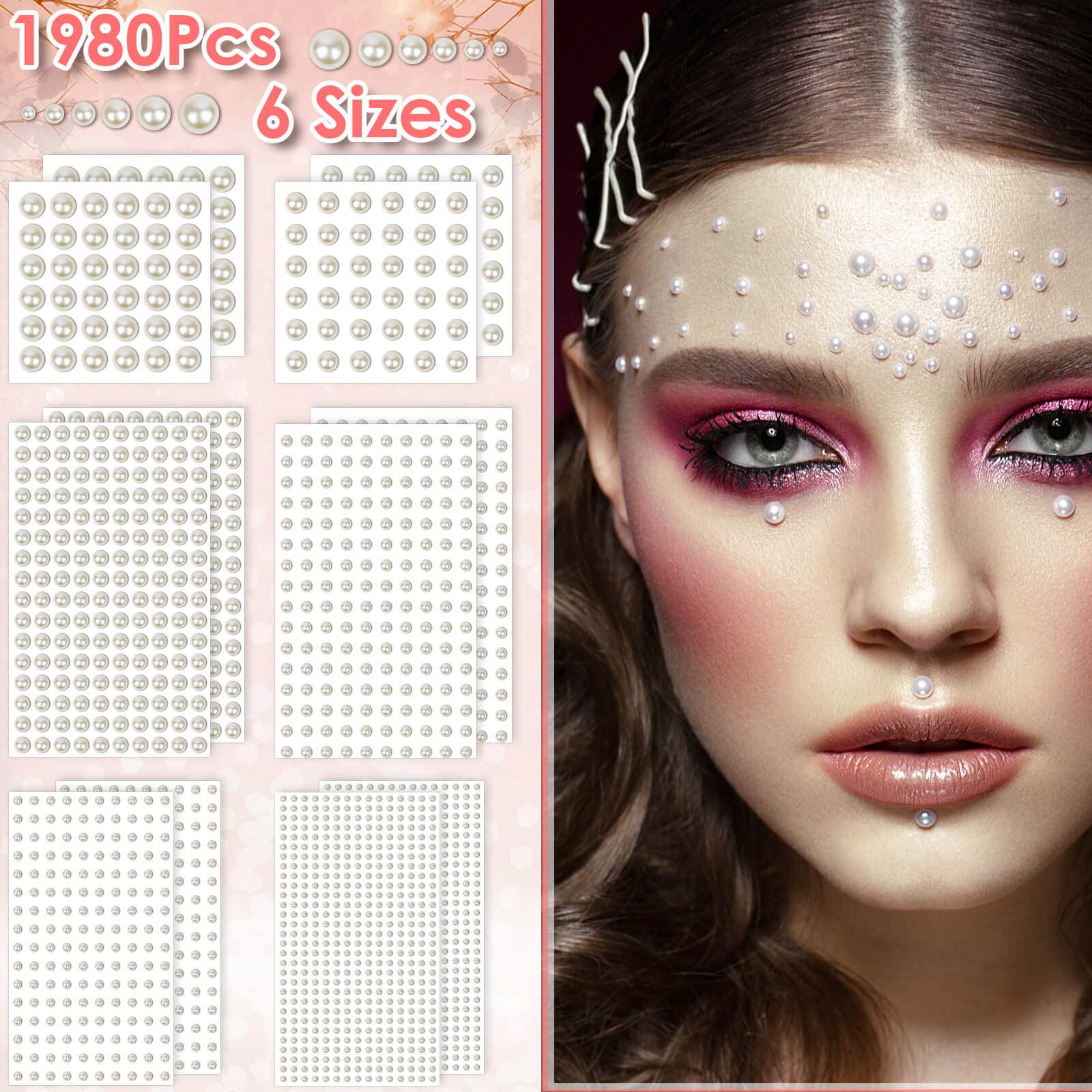 Shynek perlas 3mm: set de micro perlas para uñas y detalles faciales.
