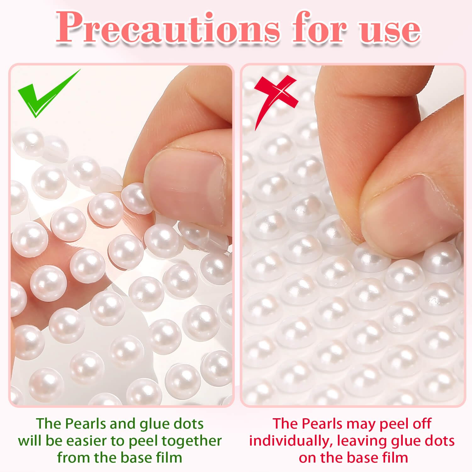 Shynek perlas autoadhesivas 8 mm para detalles de maquillaje o peinado