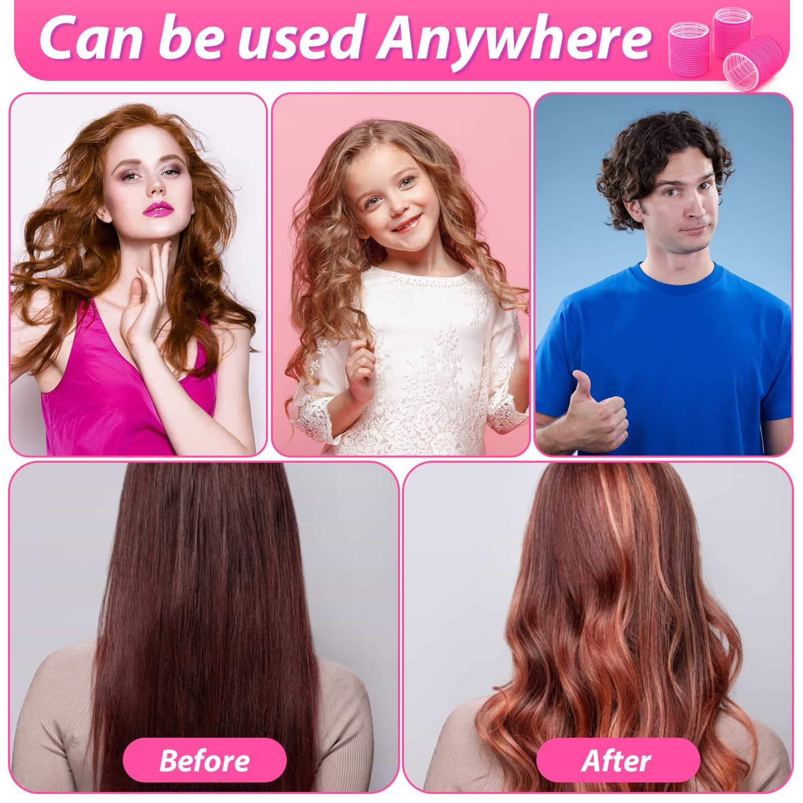 Shynek portable hair rollers set travel-ready for on-the-go styling