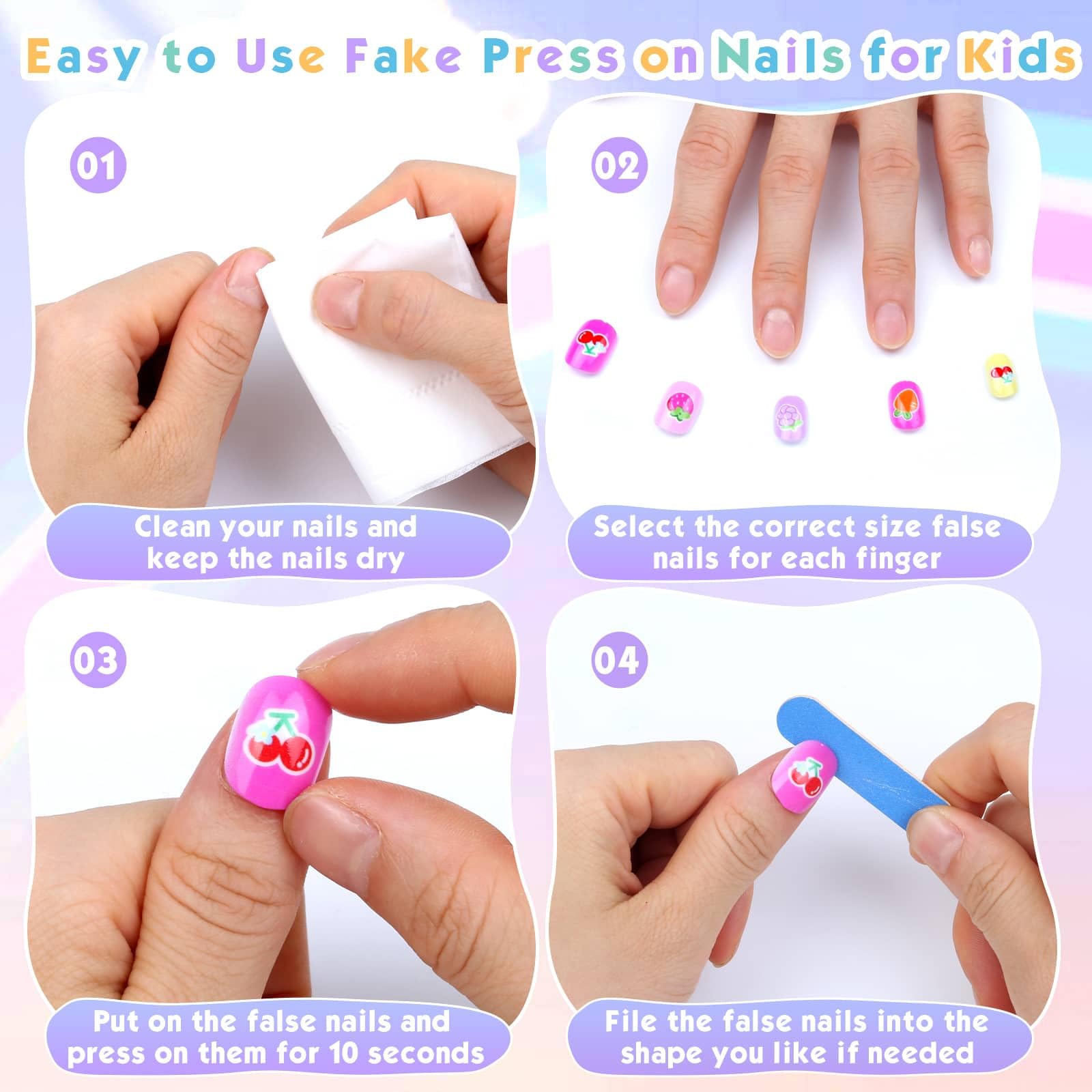 regalo ideal para niñas: kit de uñas para fiestas.