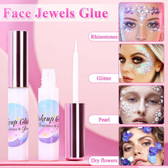 Shynek waterproof glue secures eye jewels through sweat and water