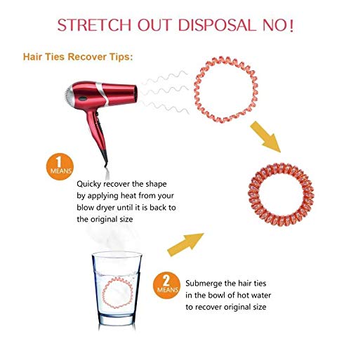 SIADEE spiral hair ties used during a workout for secure styling.