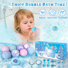 Fizzing bubbles create a calming, playful spa-like experience for children.