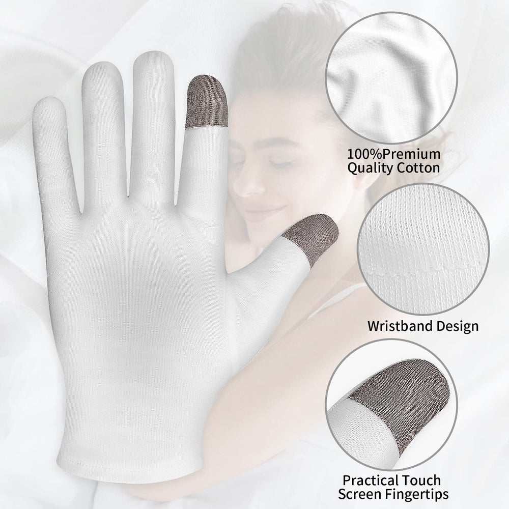 Guantes Sibba para uso nocturno, favorecen hidratación de manos.