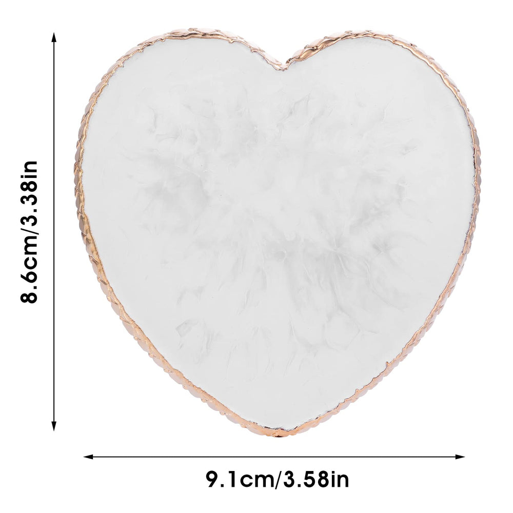 Sibba paleta de resina con diseño corazón rosa, ideal para combinaciones de color suaves.