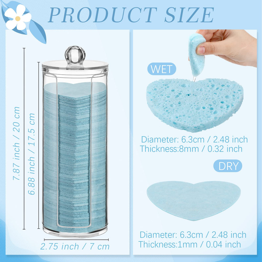 Sieral acrylic storage container keeps sponges clean and dry.