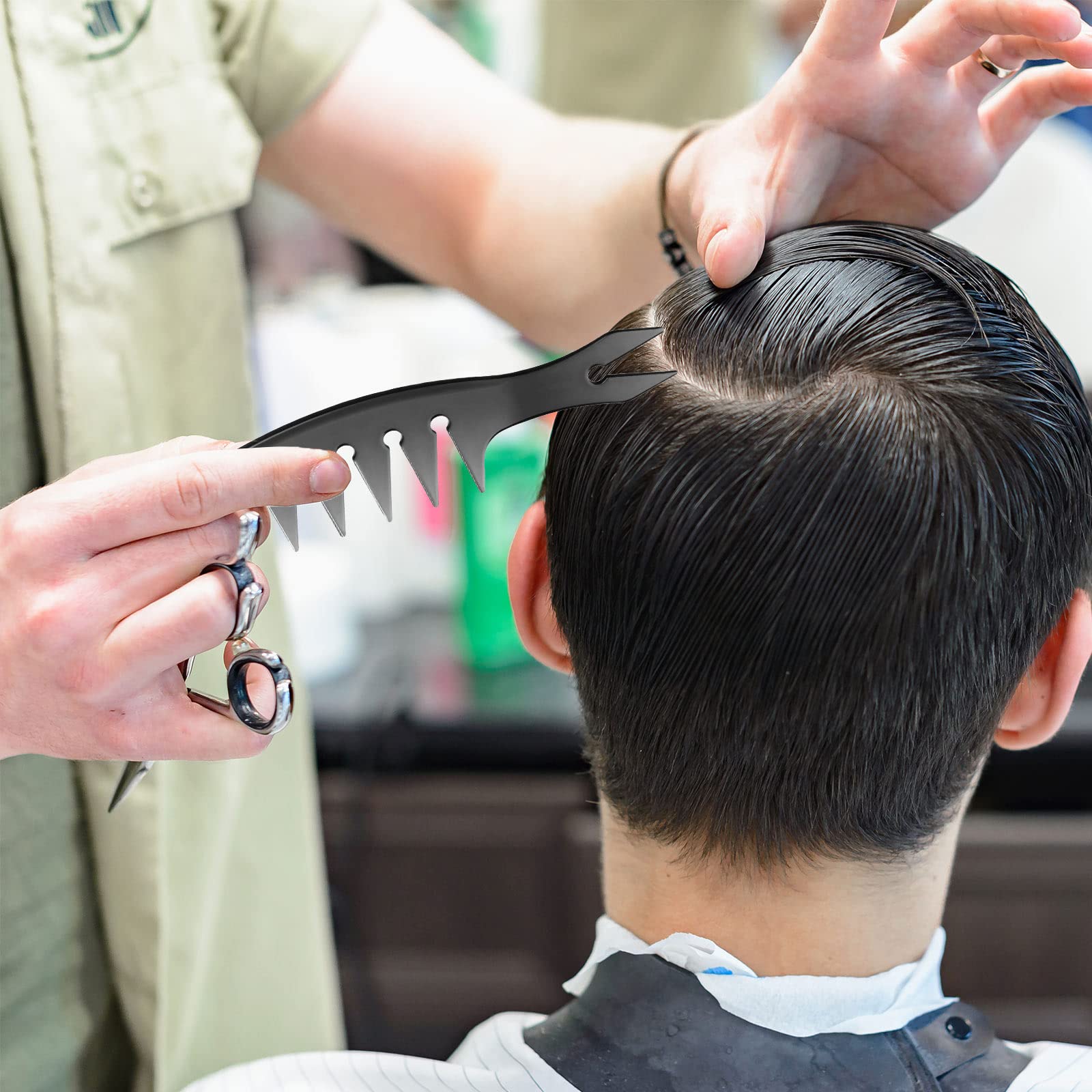 Sieral anti-static, heat-resistant comb supports long-lasting use