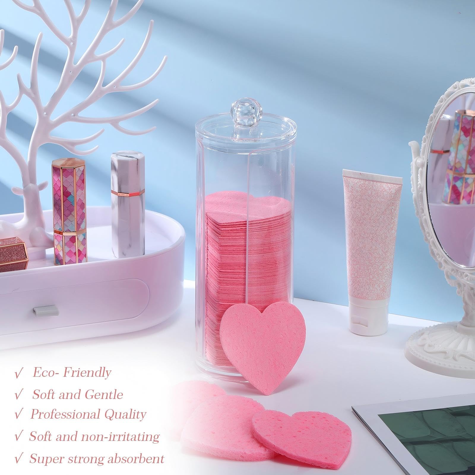 Sieral disposable sponges pack for quick, clean routine.