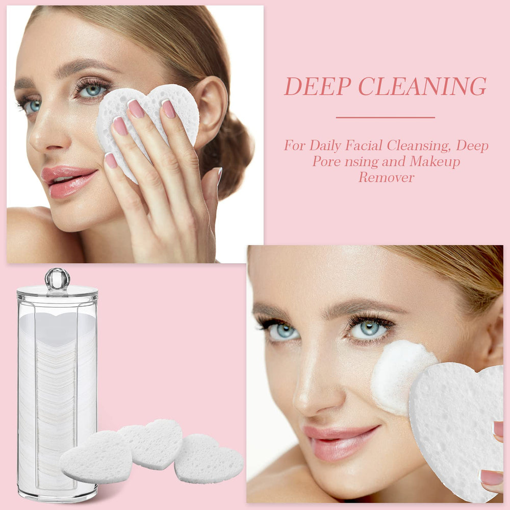 Sieral heart sponge ideal for makeup removal and cleansing tasks