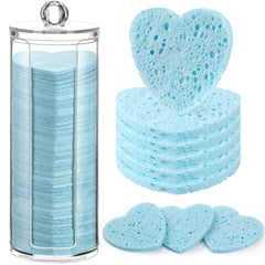 Sieral heart-shaped facial sponge for gentle cleansing and exfoliation.