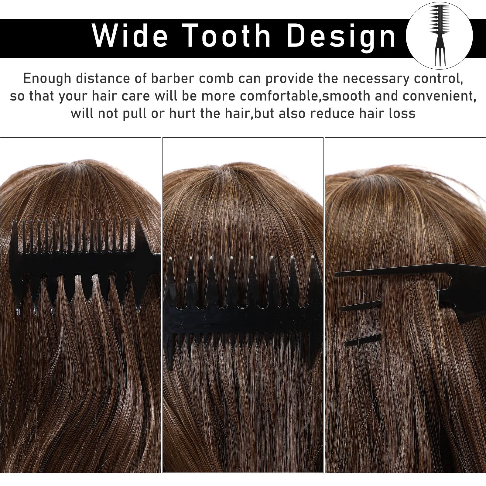 Sieral travel-size hair combs fit bags for on-the-go styling