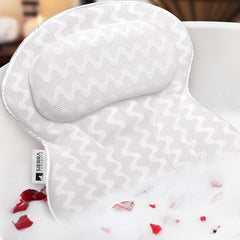 Sierra Concepts Paraíso: almohada de baño para cuello cómodo y soporte.