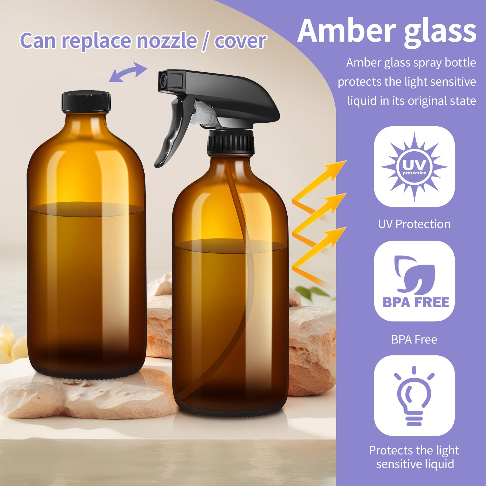 Sietpoek DIY multiuse bottle ready for cleaners and sprays.