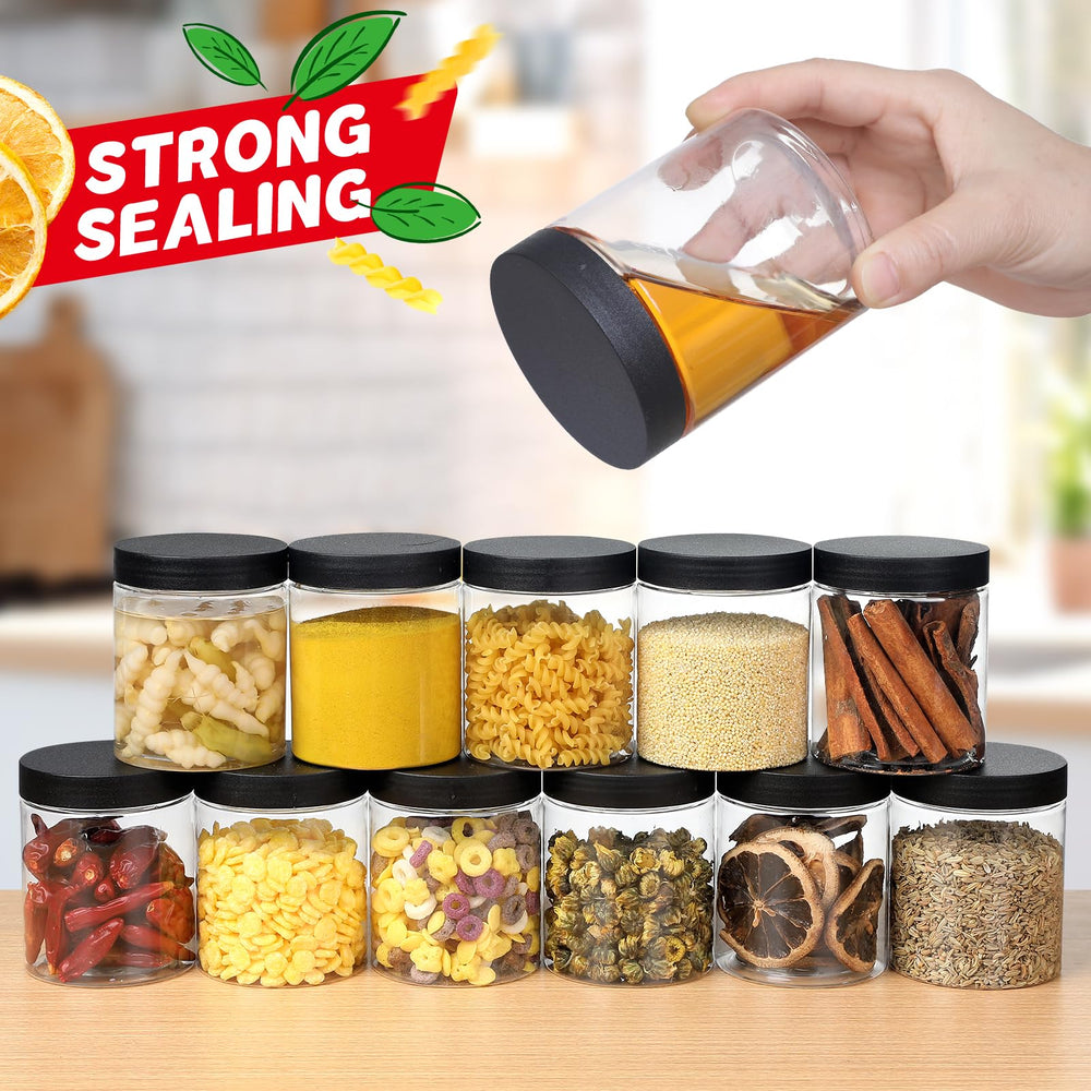 Sietpoek wide-mouth 8oz jar ideal for easy filling and scooping.