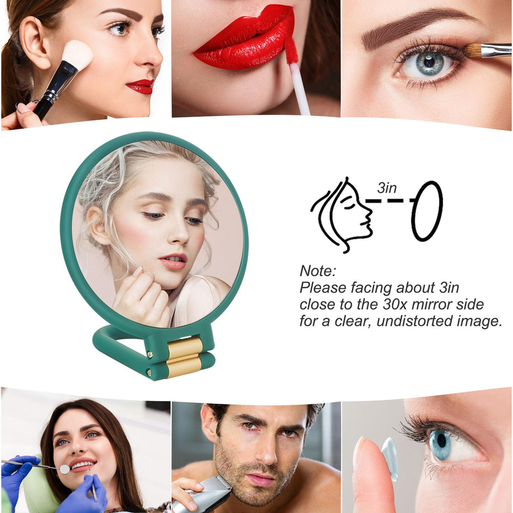Sifolo 1x/30x mirror provides quick makeup checks in a compact size.