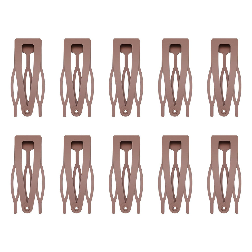 Sightor double grip hair clip close-up with durable brown metal