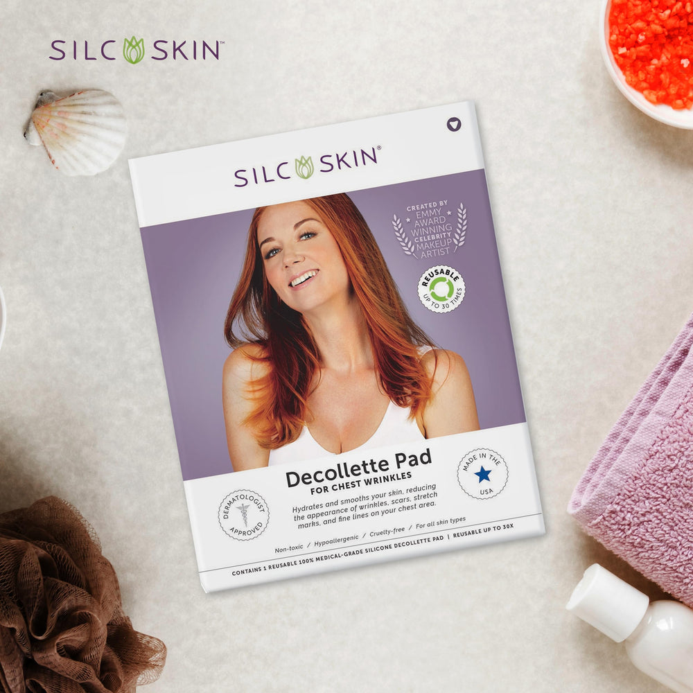 Silc Skin Decollette Pad targets chest sun damage for smoother appearance