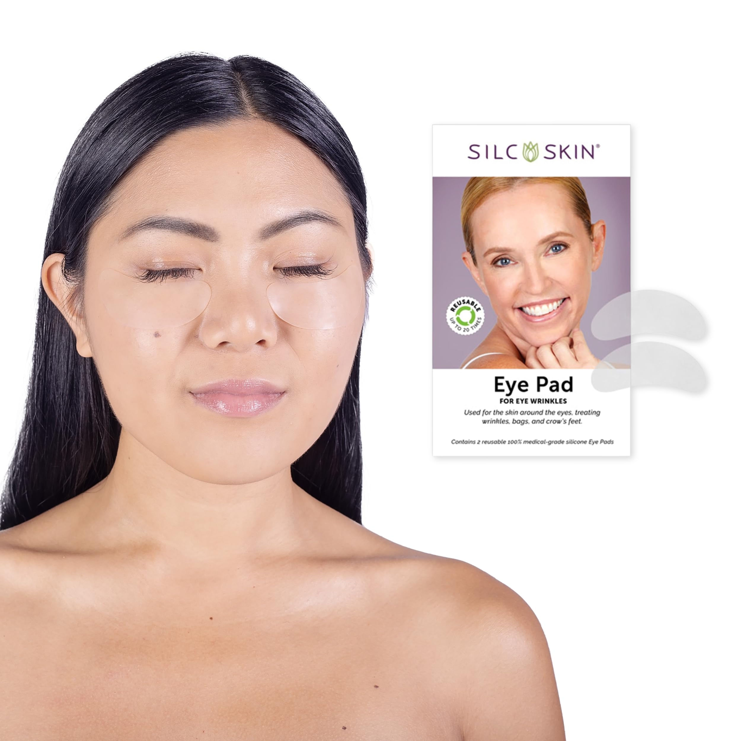 Parche ocular Silc Skin para uso nocturno que ayuda a disminuir la hinchazón