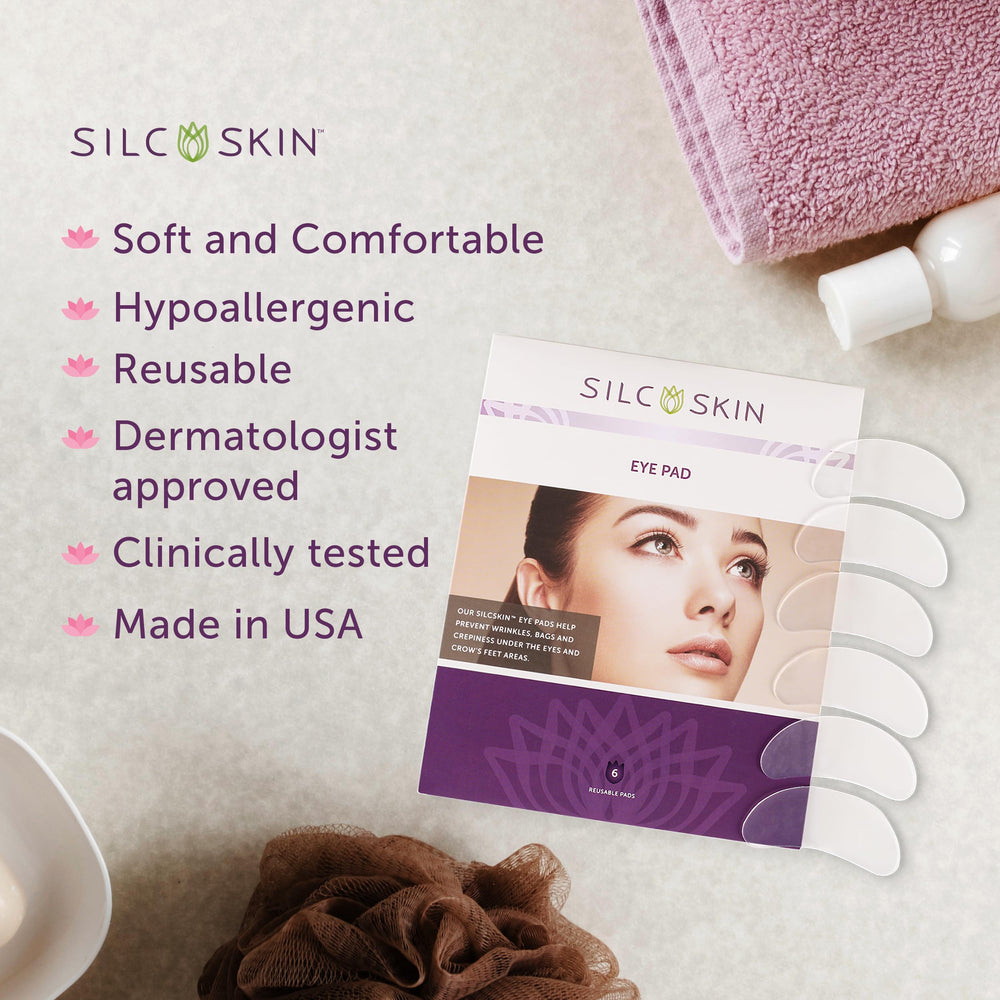 Silc Skin eye pads washable and reusable for about 20 days.