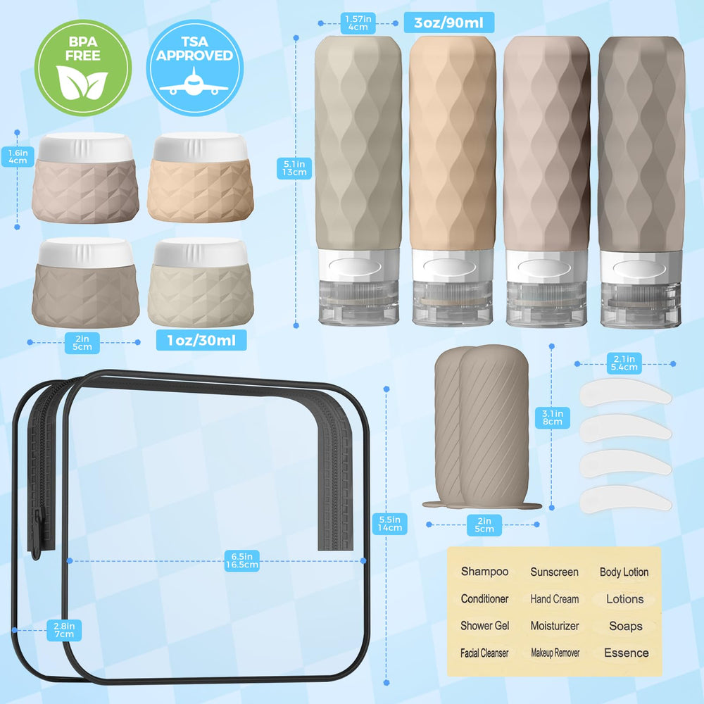 Silevoler travel jars for creams provide compact storage and mess-free packing.