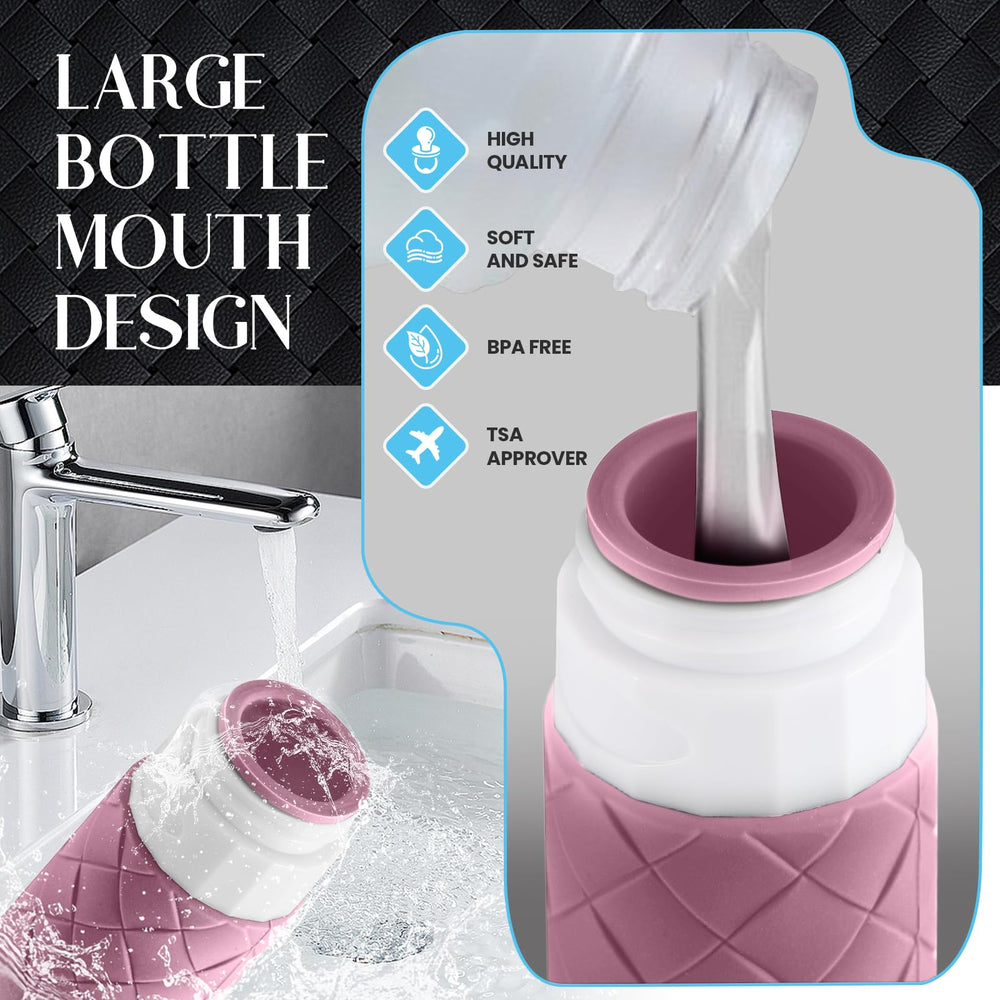 Silevoler BPA-free silicone bottles for safe refilling.