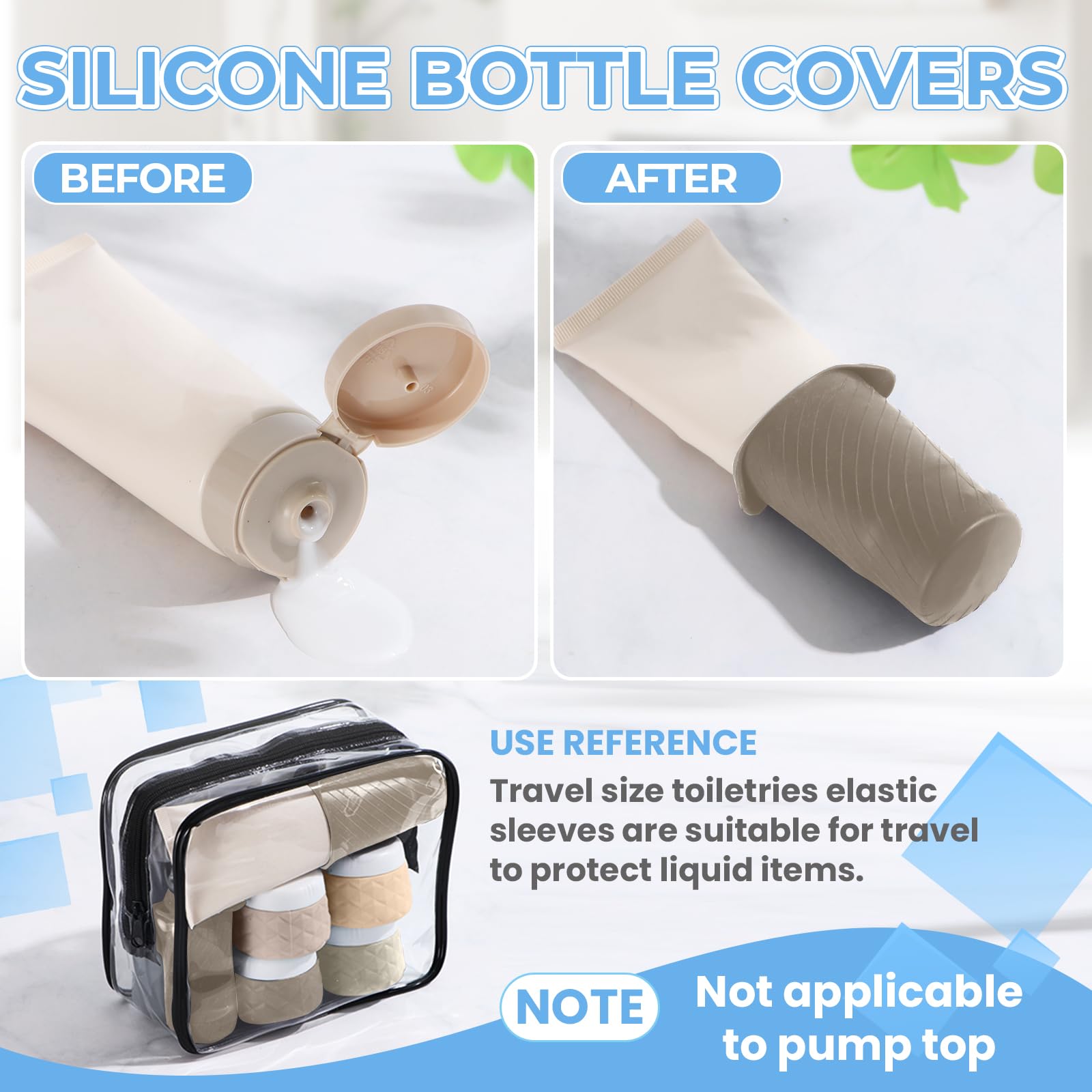 Silevoler clear zipper bag keeps items visible and organized.