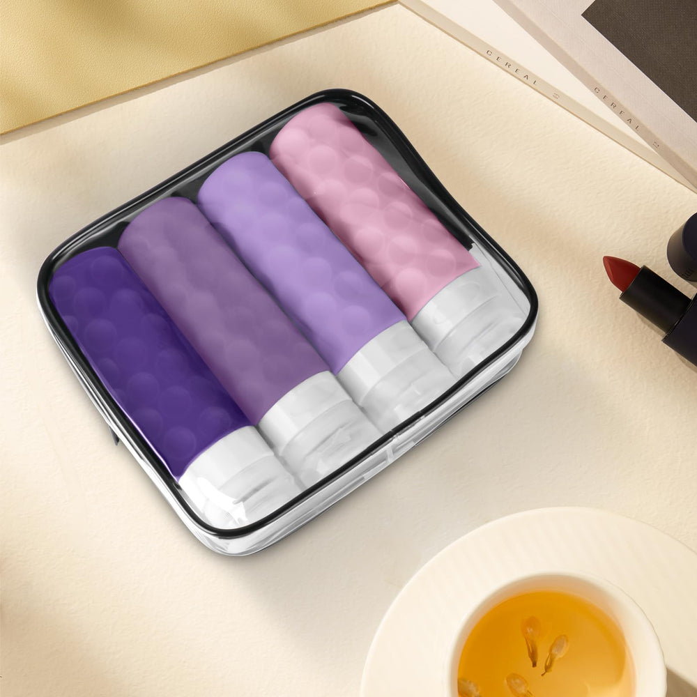 Silevoler clear toiletry bag helps quick screening and organization.