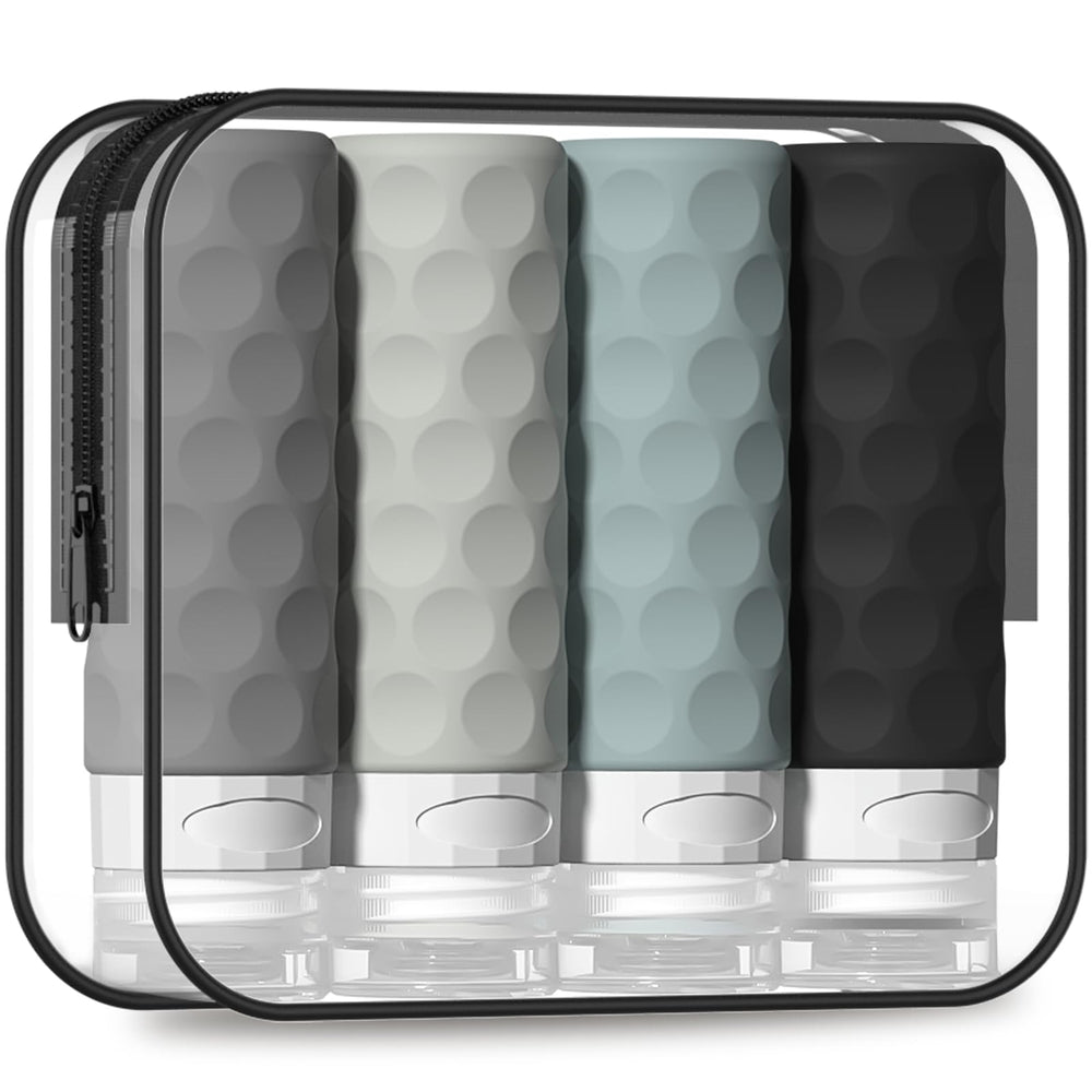Silevoler travel bottles cap-lid provide secure closure for mess-free luggage.