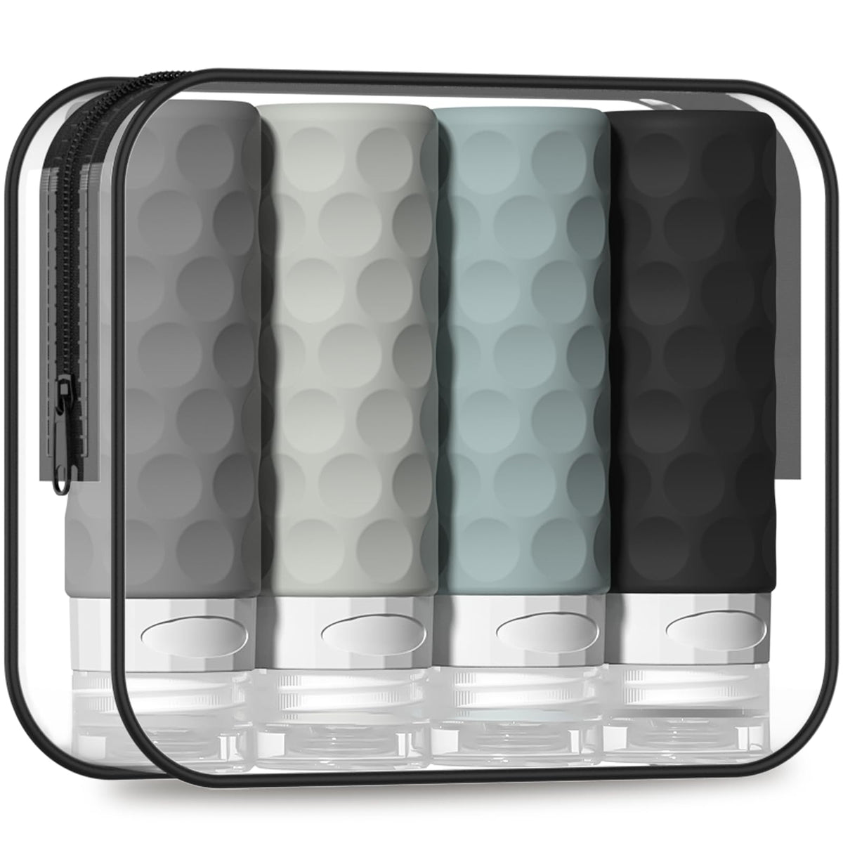Silevoler travel bottles cap-lid provide secure closure for mess-free luggage.