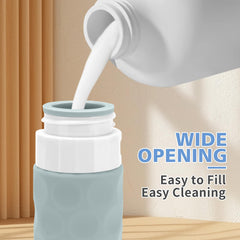 Silevoler textured-grip silicone bottles stay steady when hands are wet.